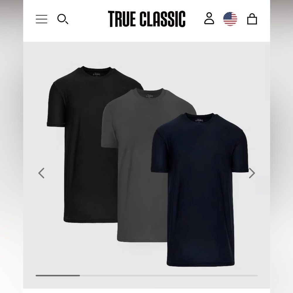 Men’s True Classic tees